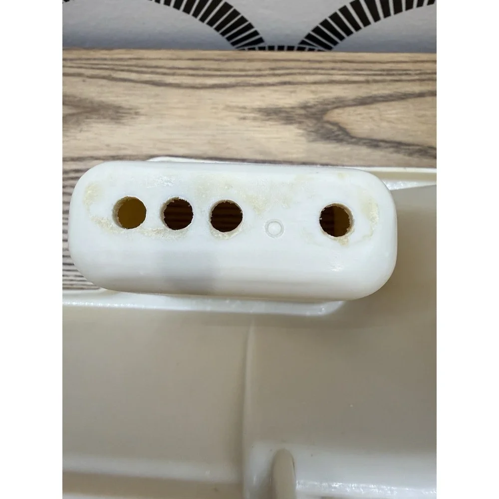 Vintage Rubbermaid 6054 Space Saver Drainer Dish Dry Rack Plastic Almond Beige - Picture 9 of 12